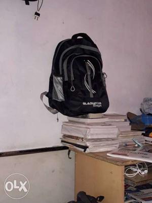 Blacka Nd Gray Gladiator Bags Backpack