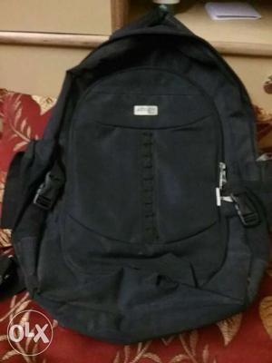 Blue And Black Backpack