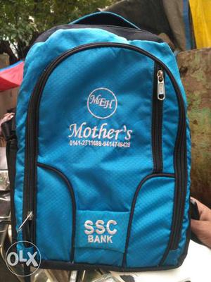 Blue And Black Mothers Backpack