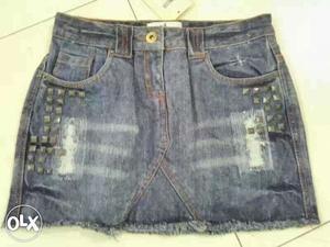 Branded new 100 pc lot denim shorts skirts for girls of age