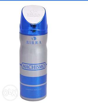 Gray And Blue Birra Machismo Bottle