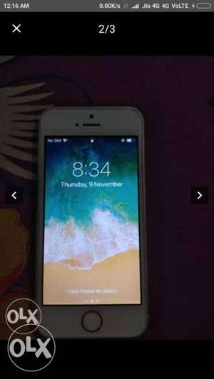 IPhone 5s 16 GB with lighting cable and earphone