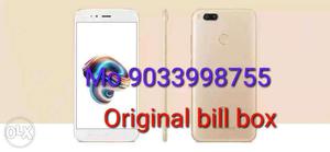 Mi a1 gold colour only 1 month use new condition