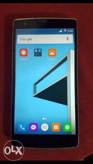 One plus one. 4G. 3GB ram 64gb rom. No internal