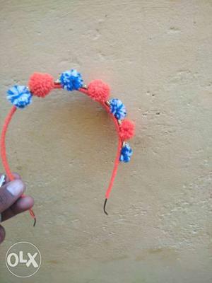 Pink And Blue Floral Headband