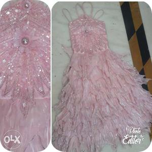 Pink Spaghetti Strap Top Dress Collage
