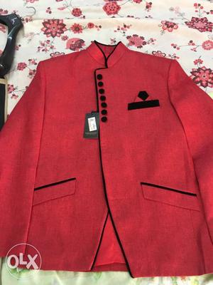 Red And Black Suit Jacket\