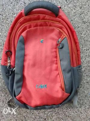 Red And Gray Cater Backpack