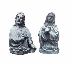 Resin Jesus & Mother Mary Statue for car dashboard idol