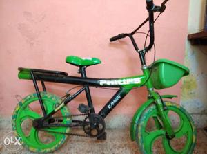 Toddler's Green And Black Dutch Bike