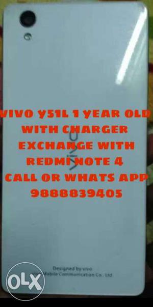 Vivo Y51L 4g with original charger brand new