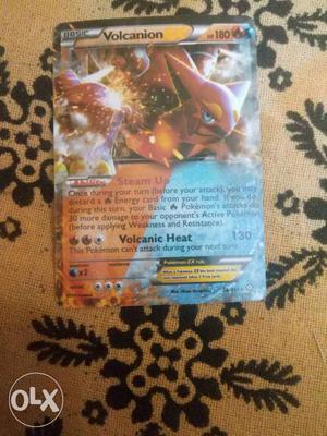 Volcanion Pokemon Game Card