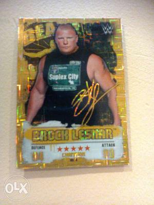 WWE Brock Lesnar Trading Card