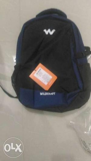 Wildcraft not used black and blue bag urgent sale