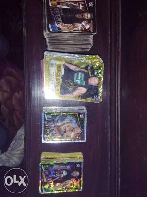 Wwe card silver and gold card and normal cards