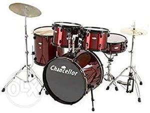 Black And Maroon Chancellor Drum Set