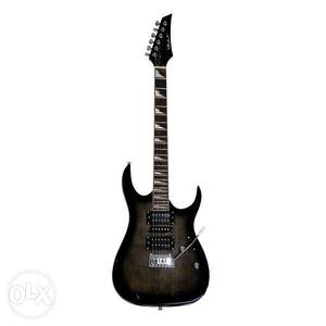 Black Stratocaster-style Electric Guitar