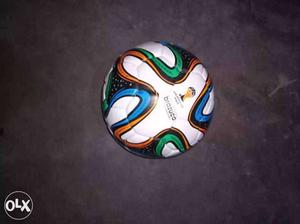 Black, White, And Blue Soccerball