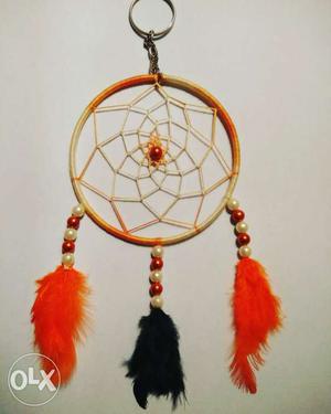 Brown And Red Dream Catcher