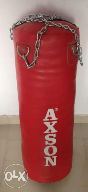 New and Unused punching bag with gloves. worth