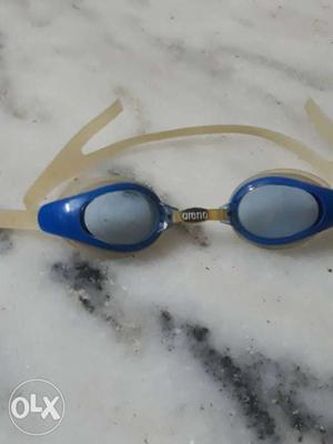 Swimming Goggles With Blue Frame