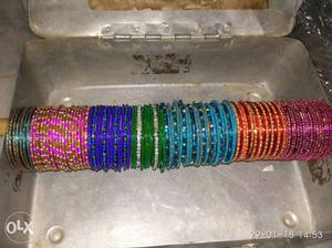 6 sets colorfull new bangles 2.8 size