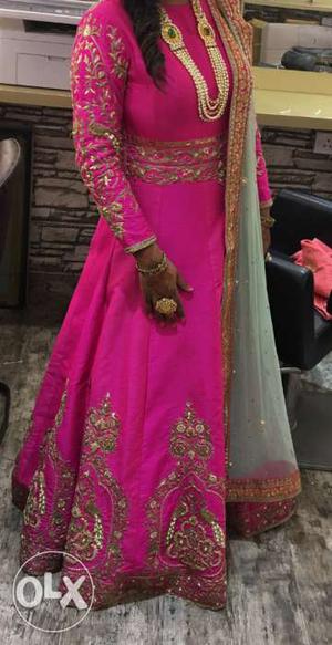 A stunning floor length traditional outfit with