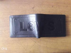 Black Levi's Leather Bi-fold Wallet