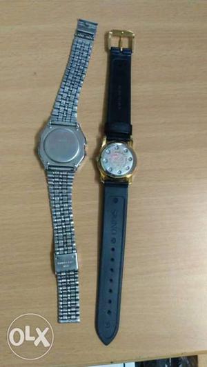 Casio and omax company 2 mens watch made in Japan