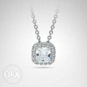 Dainty and Delicate Gorgeous Diamond Necklace with Pendant