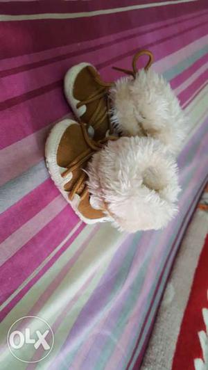 Fur baby Boots fresh one,12 c.m size, suitable for 6 to 12