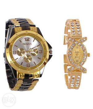 New rosra couple watch for men and women boys and