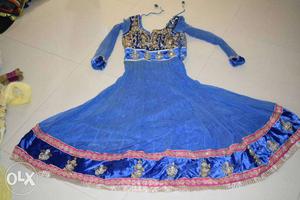Royal blue diamond dress