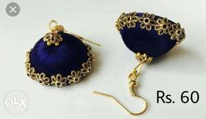 Silk thread earrings in all colors..
