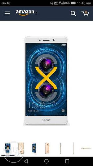 Honor 6x mobile only 3 months old new condition