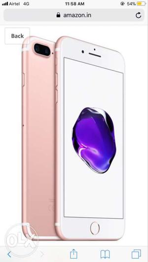 Iphone7plus good condition...1 year 2 months old rose gold