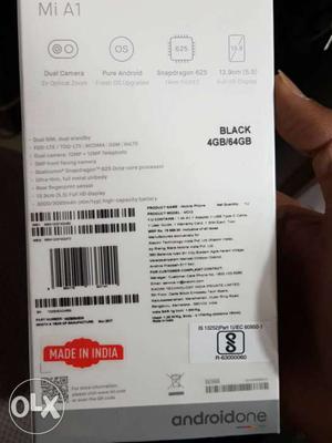 Mi A1 64gb black or gold brand new seal pack with