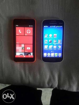 Nokia lumia 530 and Samsung galaxy s dous for