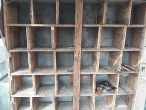 Bird wooden cage. 36 boxes