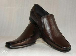 Black brown formal shoes