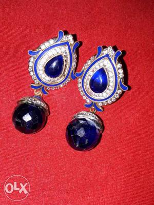 Blue beautiful earrings...