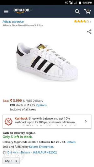 Brand New Adidas original superstar shoes in very