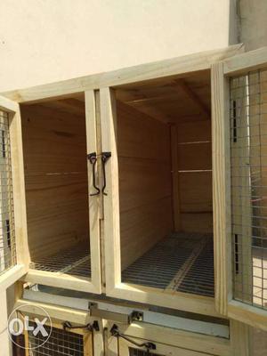 Brown Wooden Pet Cages