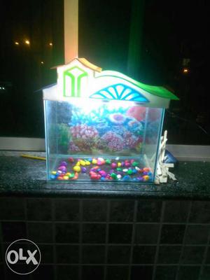 Fish tank good condition & new white tubelight