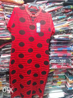 Fresh woollen kurti available in xl size red