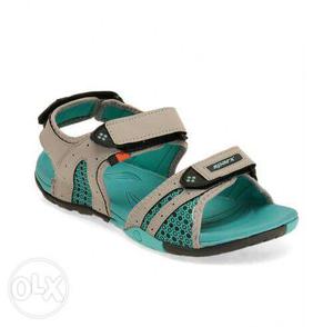 Gray And Teal Sparx Velcro Sandal