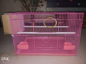 New pink cage with breeding box  price