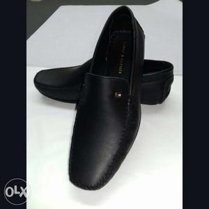 Pair Of Black Tommy Hilfiger Loafers
