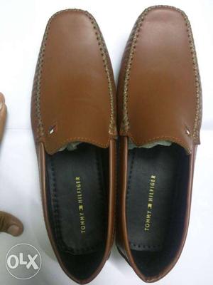 Pair of Brown Tommy Hilfiger Leather Shoes