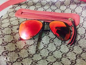 RayBan Red Avaitors NEW never used